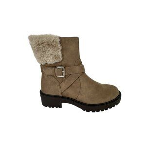 DV by Dolce Vita Oaklyn Boot Women 6 Faux Leather & Faux Fur NWOB 9314